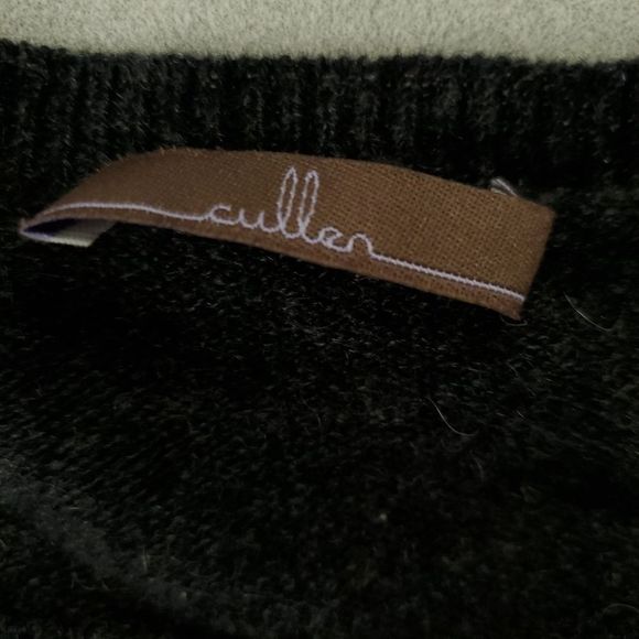 Cullen Cashmere Crew Neck Long Sleeve Sweater Gray sz Medium - Picture 8 of 10